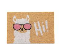 Relaxdays "Hi" Coir Doormat with Llama
