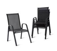 Relaxdays High-back garden chair set