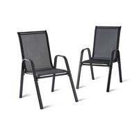 Relaxdays High-back garden chair set