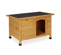 Relaxdays Hinged wooden dog kennel