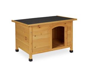 Relaxdays Hinged wooden dog kennel