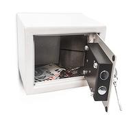 Relaxdays 10010086 Wandtresor 23 x 17 x 17 cm, Home/Office Mini Steel Safe with 2 Locking Bolts & 2 Keys Free-Standing Or Wall Mounted