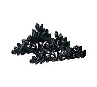 Relaxdays Hose Pipe Holder, Antique Rose Design, Cast Iron, Wall-Mounted Hosepipe Hanger, 13 x 27 x 15.5 cm, Dark Green