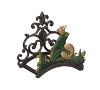 Relaxdays Hose Pipe Holder, Frog Prince, Cast Iron, Antique Look, WallMounted...
