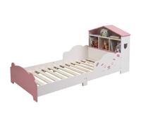 Relaxdays House-shaped children's bed with shelf