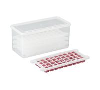 Ice Cube Mould Set Box Lid Container Transparent Storage Forms Freezer