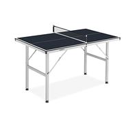 Relaxdays Indoor Table Tennis Table, Foldable, Table Tennis Table, Net, Ping Pong Table, Home, 72 x 75 x 125 cm, Black