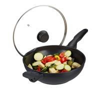 Relaxdays Induction Wok with Lid