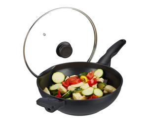 Relaxdays Induction Wok with Lid