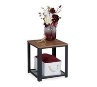 Relaxdays Industrial 2-Tier Side Table