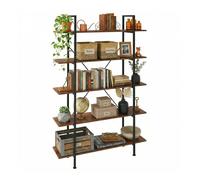 Relaxdays Industrial bookcase, 5 shelves