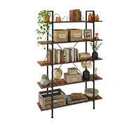 Relaxdays Industrial bookcase, 5 shelves