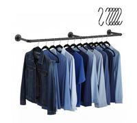 Relaxdays Industrial clothes rail wall-mounted