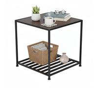 Relaxdays Industrial side table with shelf