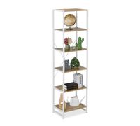 Relaxdays Industrial Style Bookcase with 6 Levels