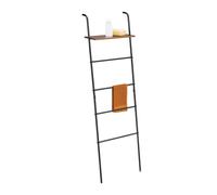 Relaxdays Industrial Towel Ladder Rack with Shelf