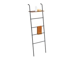 Relaxdays Industrial Towel Ladder Rack with Shelf