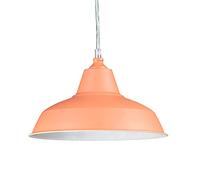 Relaxdays Industrial Trendy, Size: 112 x 28 x 28 cm Modern Metal Pendant Colourful Design as Creative Haning Lamp Height Adjustable Ceiling Light, Orange, Iron