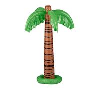 Relaxdays Inflatable Palm Tree, Cool Pool Decor, Blow Up Coconut Tree, Summer Party Decoration, 80 cm Tall, Green/Brown