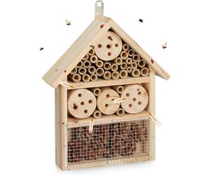 Relaxdays Insect Hotel Assembly Kit, Shelter for Bugs, Bees & Lacewings, Build