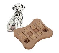Relaxdays Interactive Intelligence, Dogs, Food Toy, Treat Hiding, Sniffing Puzzle Game, MDF, Natural Wood, Fibreboard, 2.5x24.5x20 cm