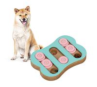 Relaxdays Interactive Intelligence Toy for Dogs, Bone Design, Food Puzzle, Treat, Sniffing Game, Multicoloured, Fibreboard, 3x20x14 cm