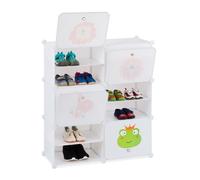 Relaxdays Interlocking Kids' Shoe Rack