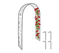 Relaxdays Iron Rose Arch