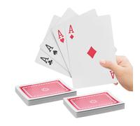 Relaxdays Jumbo Playing Cards 2 Decks