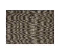 Relaxdays Jute Doormat, 80 x 60 cm, with Pattern, Mat for Indoor Use, Hallway, Zig-Zag Design, Natural/Black, Cotton