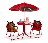 Relaxdays Kids' Camping Ensemble with Parasol