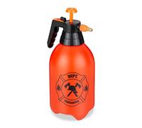 Relaxdays Kids' Fire Extinguisher, Water Spray Bottle, Costume Accessory, 3L Tank, Birthday Party, for Summer, Orange, 35x17.5x14 cm