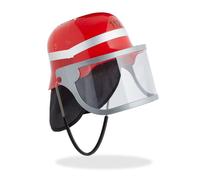 Relaxdays Kids' Firefighter Helmet Red