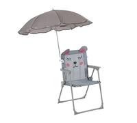 Relaxdays Kids' folding chair with parasol