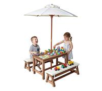 Relaxdays Kids' picnic set with parasol & cushions