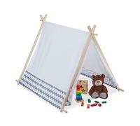 Relaxdays Kids' Play Tent with Zig Zag Pattern