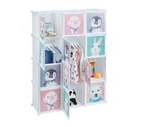 Relaxdays Kids Shelving Unit with 8 Compartments