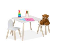 Relaxdays Kids Table and Chairs Set