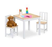 Relaxdays Kids Table and Chairs Set