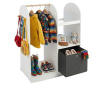 Relaxdays Kids' wardrobe with fabric box