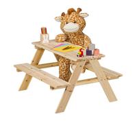 Relaxdays Kids Wooden Picnic Bench