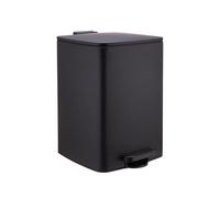 Relaxdays Kitchen Bin, 20L, Soft-Close Lid, Removable Inner Bucket, Matte Black, 40x29x34 cm