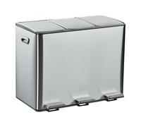 Relaxdays Kitchen Bin with 3x 15L Compartments
