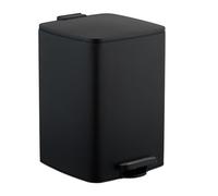 Relaxdays Kitchen Pedal Bin, 20 litres, Removable Inner Bucket, with Rubbish Bag Liners, Waste Disposal, Iron, Black, 70% 30% Plastic