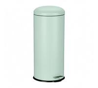 Relaxdays Kitchen Pedal Bin, 30L with Soft Close Lid, Inner Bucket with Handle, Round Metal, 68x33x29 cm