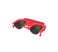 Relaxdays Knee Roller Board with Cushions, Tool Tray, 50 x 25.5 x 10 cm, Red, up to 150 kg