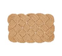 Relaxdays Knotted Natural Colour Coir Rug