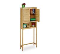 Relaxdays LAMELL Bamboo Washing Machine Cabinet