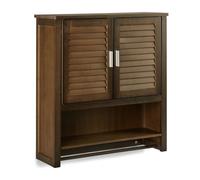 Relaxdays LAMELL Dark Brown Wall Cabinet