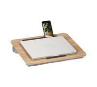 Relaxdays Laptop Bed Tray 16" with Phone Holder